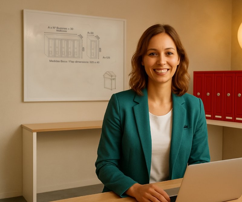 Elena es la diseñadora de buzonia